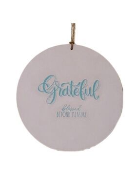 Grateful Blessed Beyond Measure Farmhouse Sign